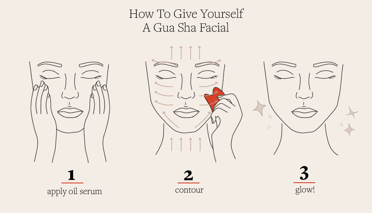 Natural Jade Gua Sha Facial Massage Tool