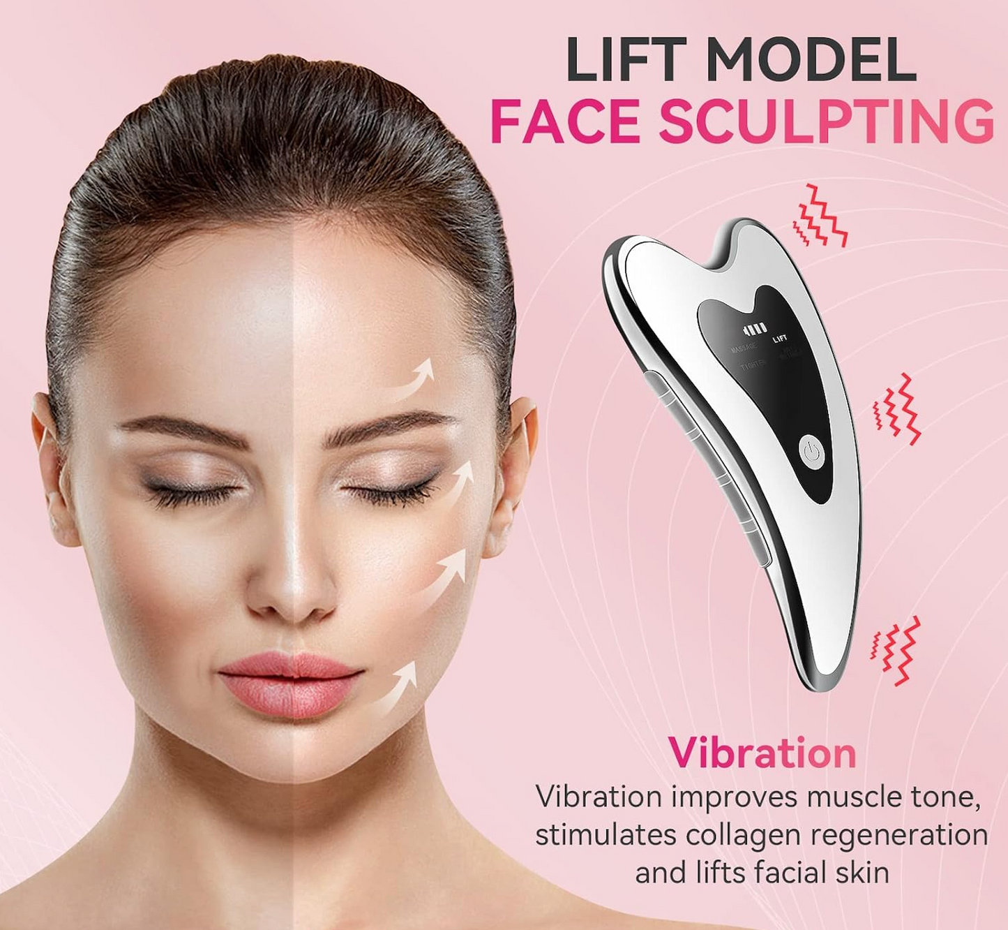 Tira Rechargeable LED Gua Sha Face Massager
